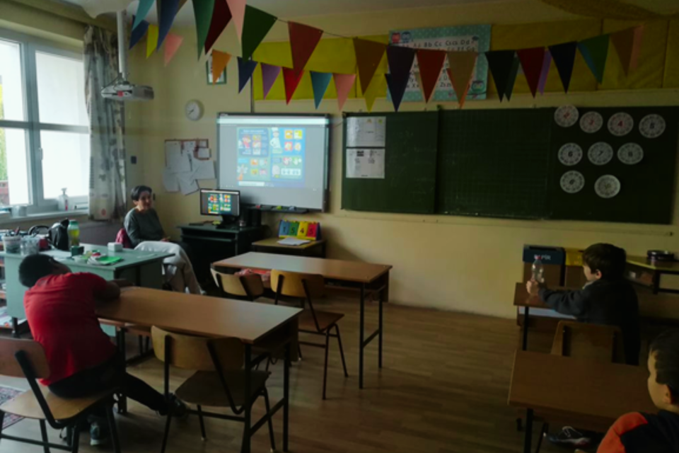 előadás az osztályterembe