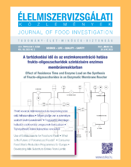 élelmiszervizsgálati közlemények