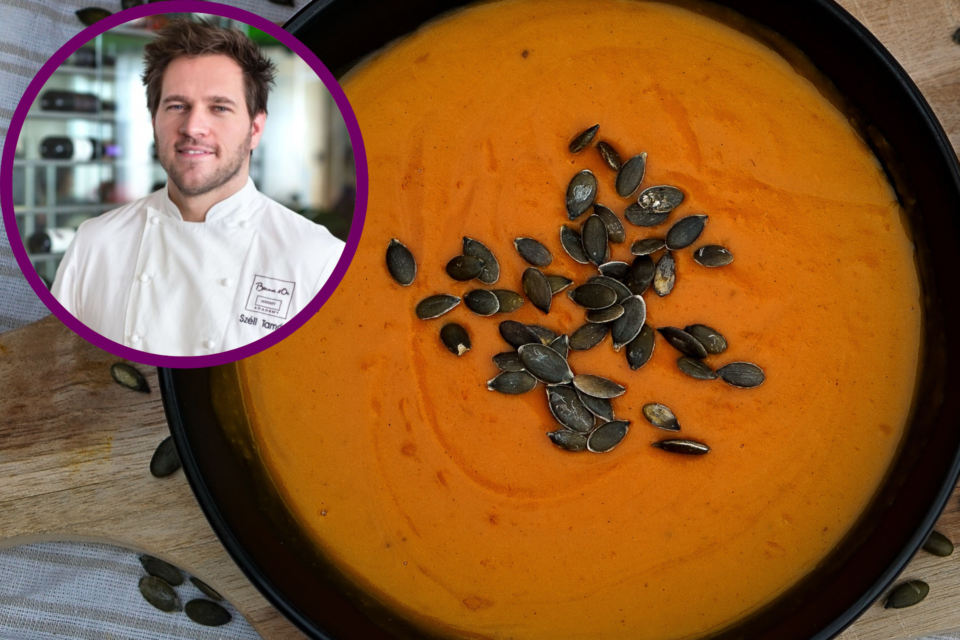 Széll Tamás sütőtökkrémlevese