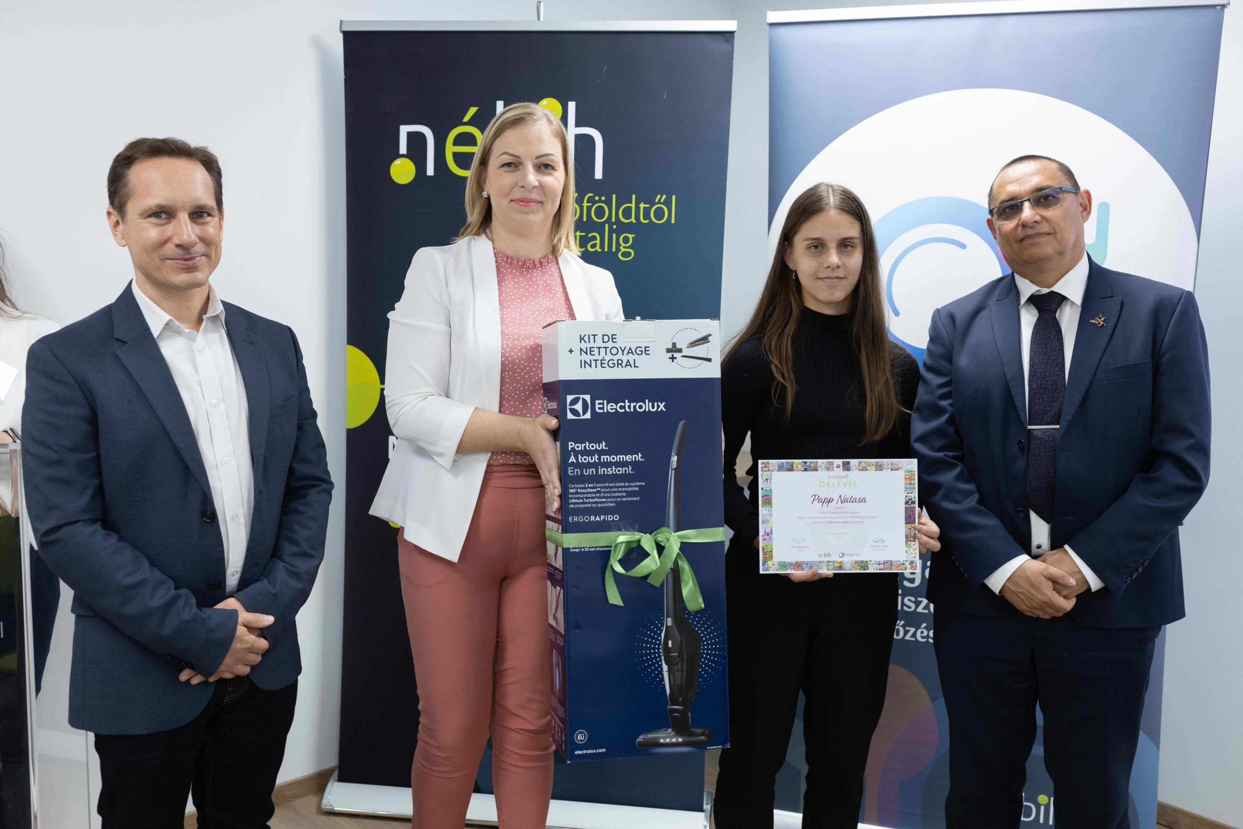 fénykép az egyik nyertessel