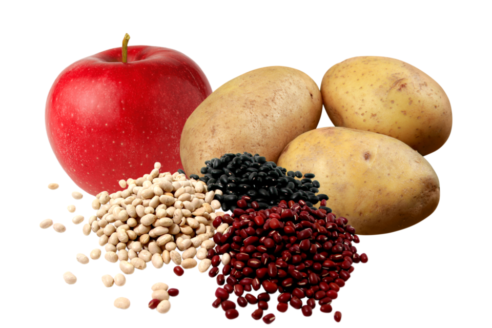 Alma krumpi és babok